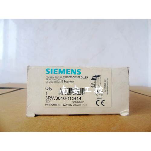 软启动 现货3RW3016-1CB14 3RW3014-1CB04 3RW3025-1AB04