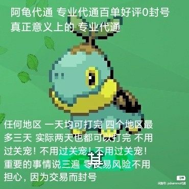 Pokemmo代通 代肝 出售道具/精灵/账号  手打 安全有保障