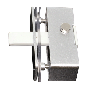 浴室玻璃移门锁插销中间锁卫生间推拉门锁平移无框阳台窗户插销锁