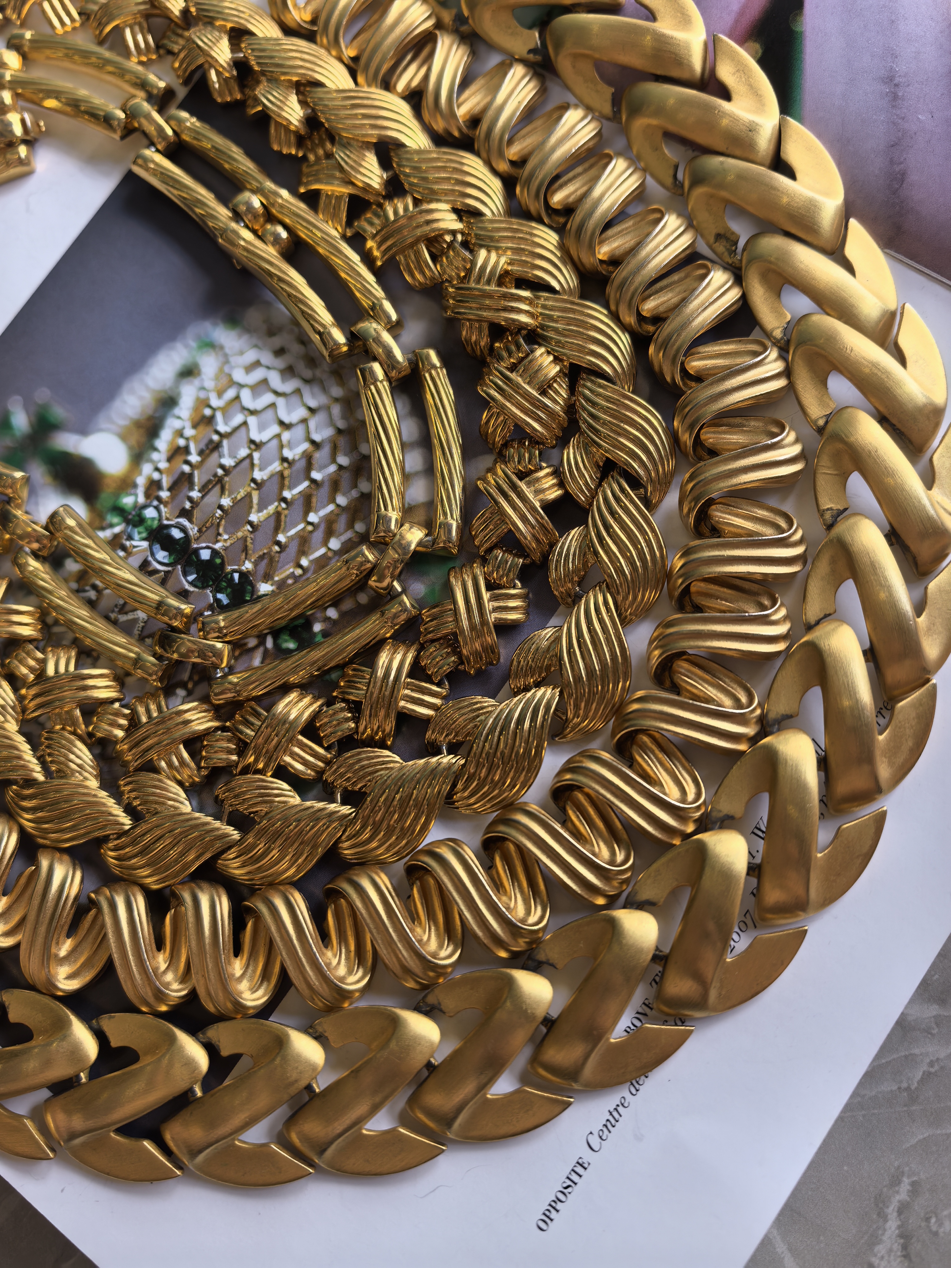 Vintage古着饰品napier/法产无标中古项链