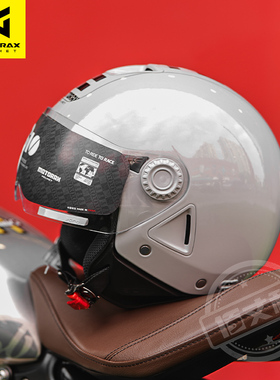 RSMORAX摩雷士S10摩托车半盔四分之三盔夏季男女电动车头盔3C认证