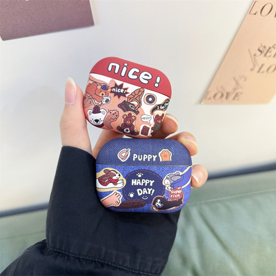 适用airpods pro保护套新款airpods3三代苹果耳机壳女款卡通泰迪AirPods2/1硅胶不掉盖pro2第二代耳机盒4/5代