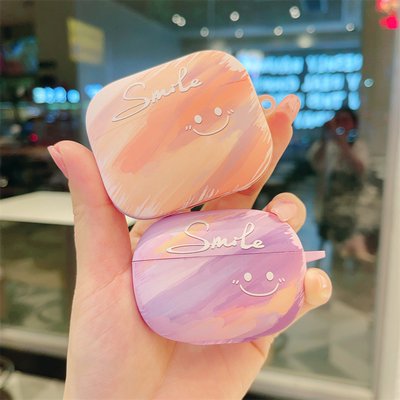 适用红米buds5pro保护套新款redmibuds4pro无线蓝牙耳机壳女款ins云彩笑脸buds4硅胶磨砂盒Buds5全包防摔情侣