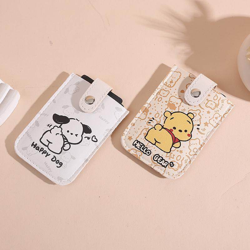 可爱帕恰狗抽拉式卡包女防消磁多卡位卡套证件收纳包学生小巧卡夹,收纳整理,卡包/证件包,淘宝优惠券,粉丝福利购,淘宝优惠卷