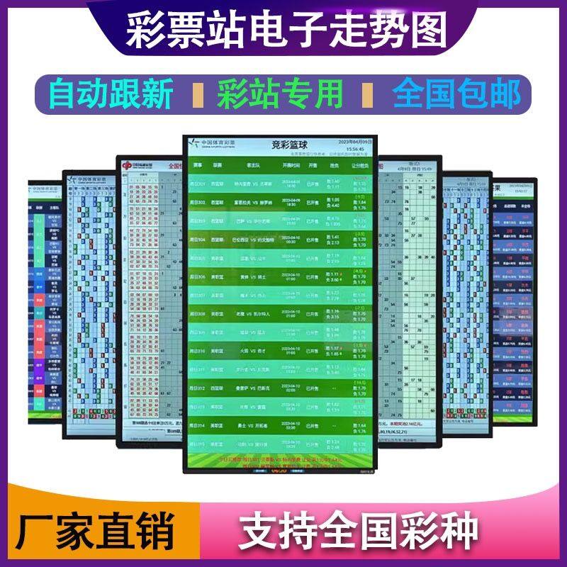 彩票站电子走势图显示屏体彩大乐透排3排5七星彩福彩双色球3D快8