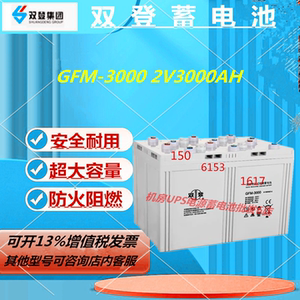 双登蓄电池GFM-3000 2V3000AH直流屏UPS电源免维护医疗仪器机房