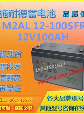 APC施耐德蓄电池M2AL 12-100SFR 12V100AH机房UPS通信基站EPS消防