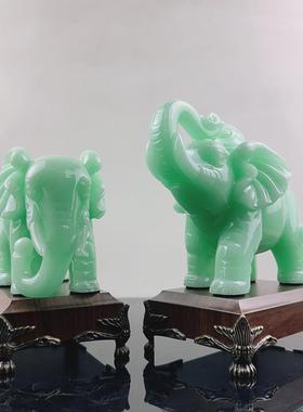 2026厂家招财纳福吉祥大象工艺品摆件家居客厅书房装饰品