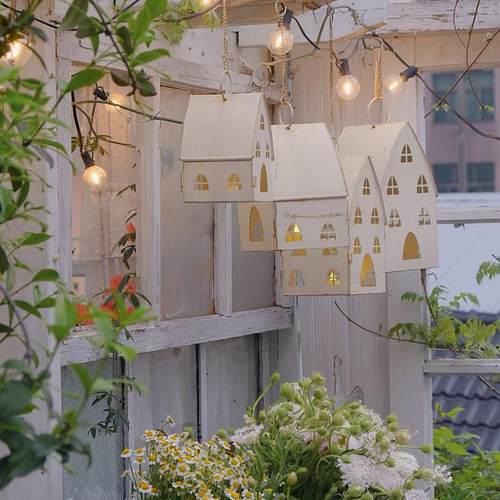 2026覆古的老房子流行在风灯笼小屋挂铁出口出口装饰花园杂货日本