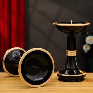 2026烛台家用供奉纯铜蜡烛台架子酥油灯底座佛堂神台供佛蜡烛灯座