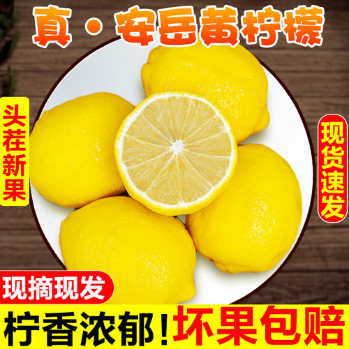 四川安岳黄柠檬新鲜现摘水果