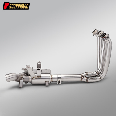 春风675SR不锈钢双通道阀门回压盒前段排气管 接原车尾段无损安装