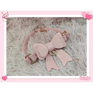 PP阿猫阿狗 蝴蝶结项圈 可爱 骨头 爱心 日常 cos 项链k9