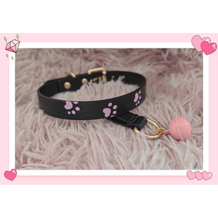 PP阿猫阿狗 猫爪铃铛项圈 卡通 可爱 骨头 爱心 日常 cos 项链k9