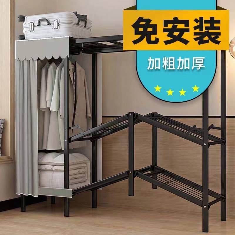 易衣柜免安装可折叠式简易布衣柜出租房家用收纳衣橱一件代发床笠