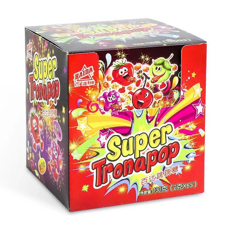 8090后儿时网红怀旧零食百达跳跳糖儿童水果味趣味劲跳糖果零食品