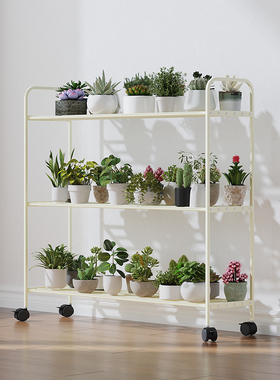 花架阳台置物架阶梯式多层植物多肉花盆托架铁艺花架子客厅落地式