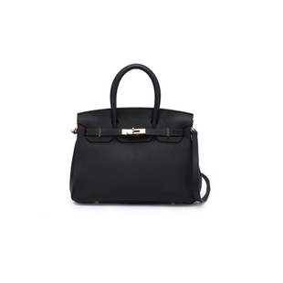 钱老板四免一 高定 15cm 铂金手工荔枝纹女包29012L