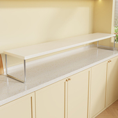 厨房微波炉置物架烤箱收纳层架子台面双层桌面放电电锅电子锅分层