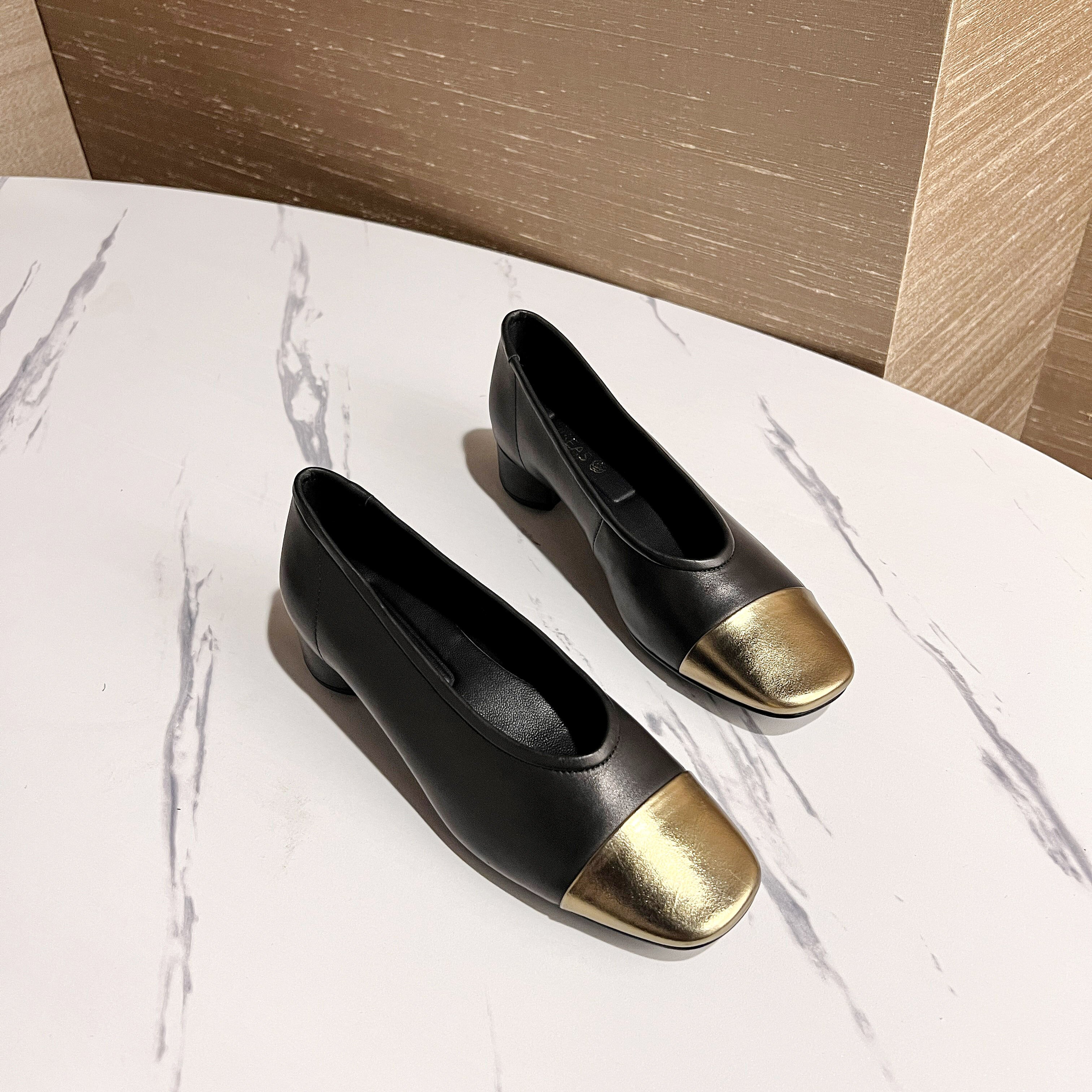 JISEAS欧美拼色元素单鞋