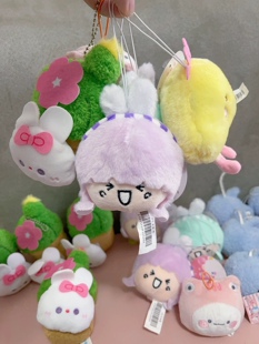 可爱毛绒小挂件钥匙儿童书包挂件大玩家天空之城抓的可爱女生挂件