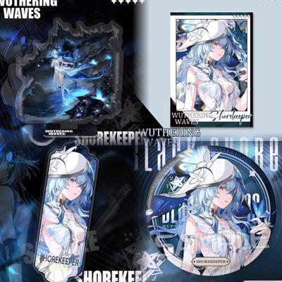 鸣潮游戏周边守岸人今汐坎特雷拉夏空大立牌挂件双闪徽章礼物套装