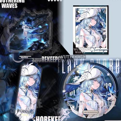 鸣潮游戏周边守岸人今汐坎特雷拉夏空大立牌挂件双闪徽章礼物套装