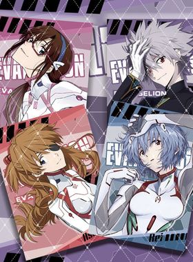 EVA天鹰战士最后的冲击新款渚薰绫波丽明日香周边收藏拍立得小卡