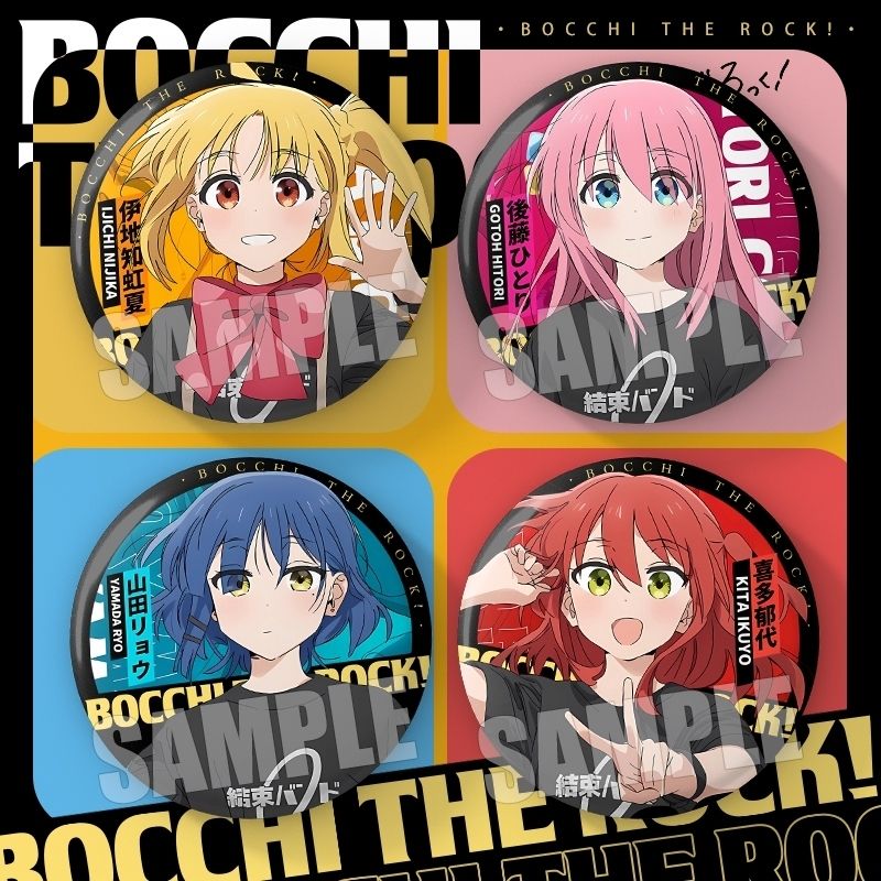 孤独摇滚剧场版视觉图后藤独喜多郁代山田凉周边双闪大徽章谷子