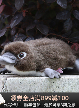 HANSA仿真鸭嘴兽毛绒玩具公仔儿童生日礼物陪伴玩偶送闺蜜娃娃