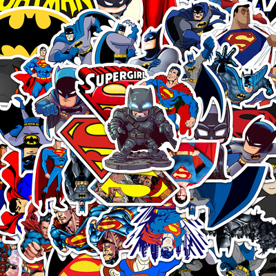 45张DC蝙蝠侠超人贴纸