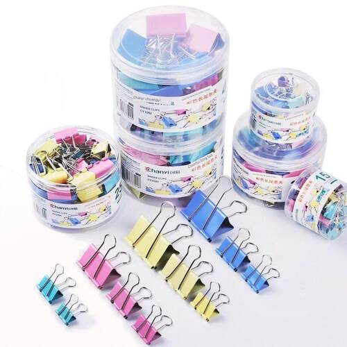60 pcs/lot Mini Metal Paper Clips 15mm Colorful Candy Color