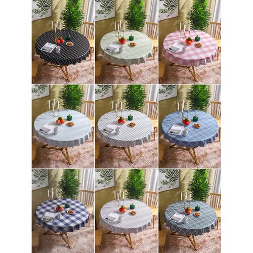220cm 200cm round table cloth cover tablecloth waterproof