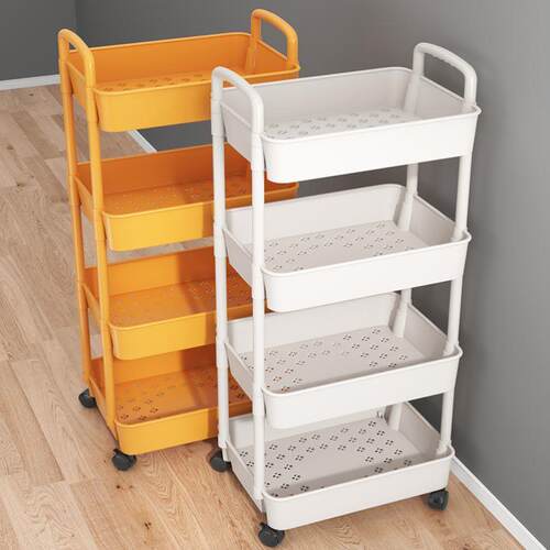 Kitchen storage rack bathroom Shelf Trolley iron shelves