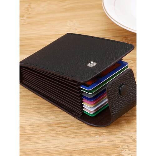 Men Credit Card Holder Leather Purse for Cards Case Wallet f