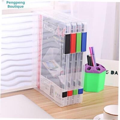 PortAble PlAstic folder A4 file storAge box sorting file