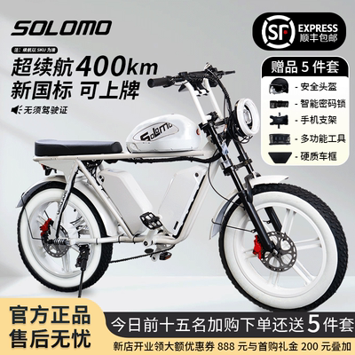 super73电动车复古新国标锂电池