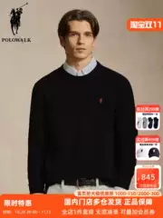 Polowalk Men's Basic Round Neck Pullover Knitwear Paul Spring & Fall New Style Simple Casual Business Style Knitwear