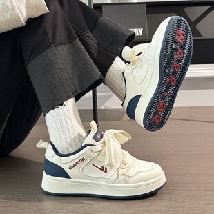 回力女鞋板鞋男女同款秋冬加绒百搭情侣休闲鞋子厚底小白鞋运动鞋