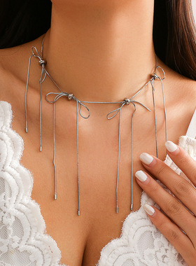 欧美跨境饰品BowChoker蝴蝶结项