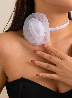 欧美跨境饰品时尚甜美立体玫瑰花