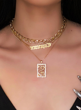 欧美跨境饰品时尚气质流苏项饰女