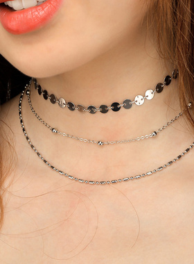 欧美跨境饰品简约性感街拍项饰几