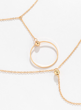 欧美跨境饰品百搭小众几何圆环吊