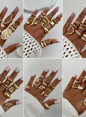 欧美跨境不规则液态熔岩金属褶皱