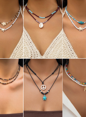 欧美跨境饰品沙滩海洋风米珠串珠