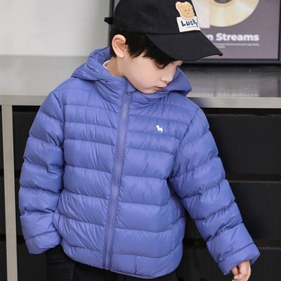 90白鸭绒短款轻薄儿童羽绒服韩版