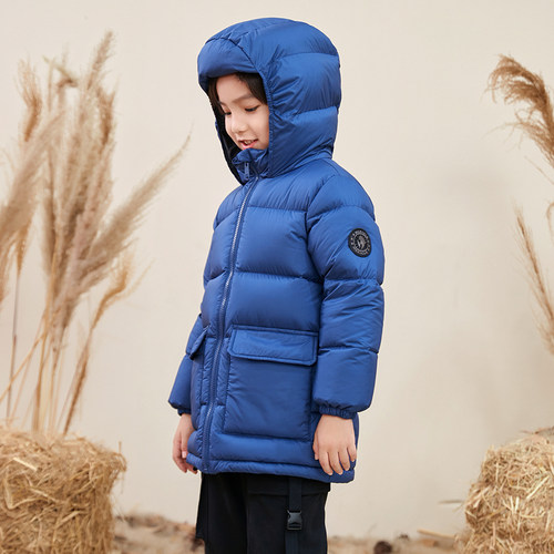 中长款加厚儿童洋气男女童羽绒服