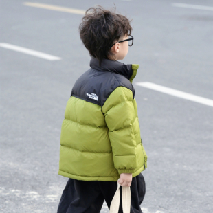 新款儿童羽绒服加厚男童女童宝宝中大童三防短款立领冬季童装洋气