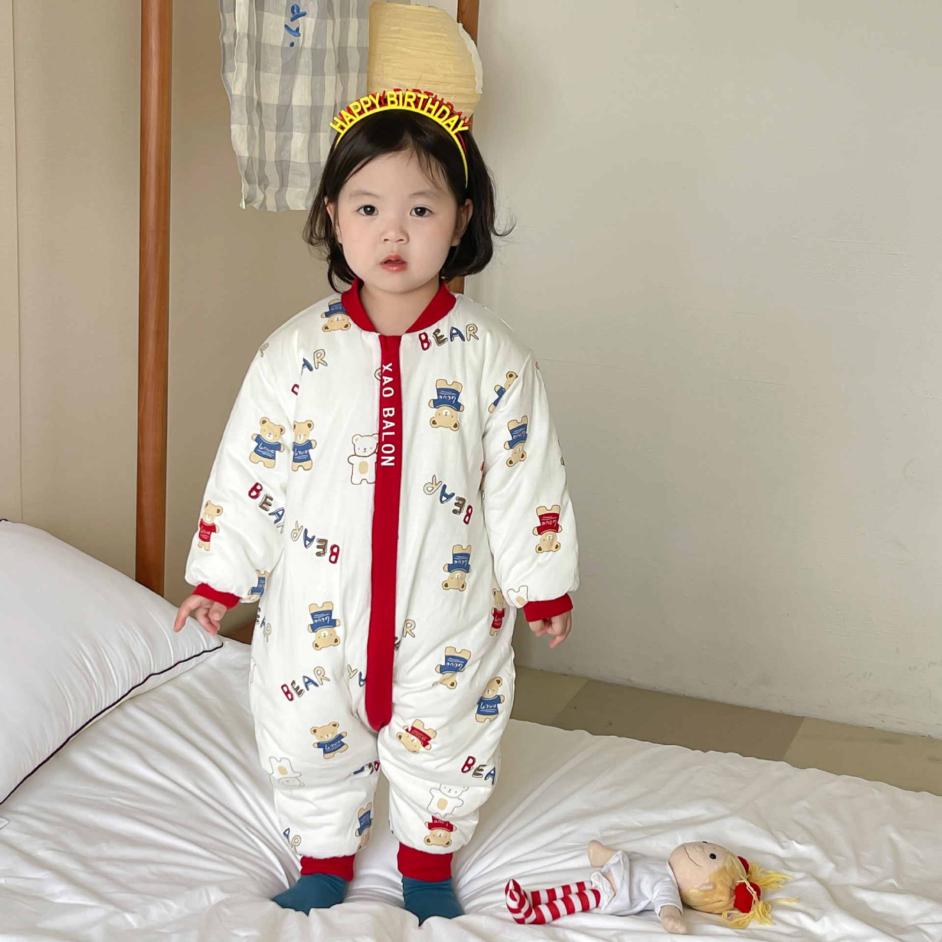 宝宝恒温睡袋双向拉链分腿防踢被